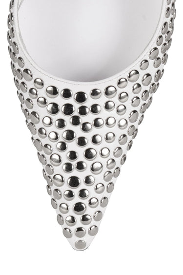 RISKTAKE HEELS - WHITE/SILVER