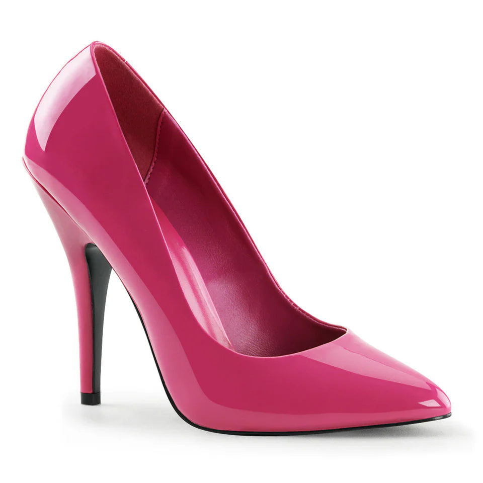 SEDUCE-420 HOT PINK VEGAN LEATHER