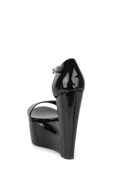 SO-DOWN BLACK WEDGE