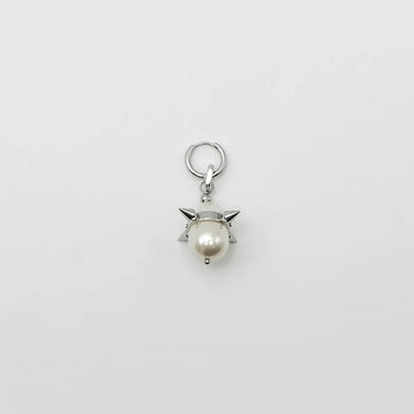 SPIKED TEAR DROP PEARL EARRING