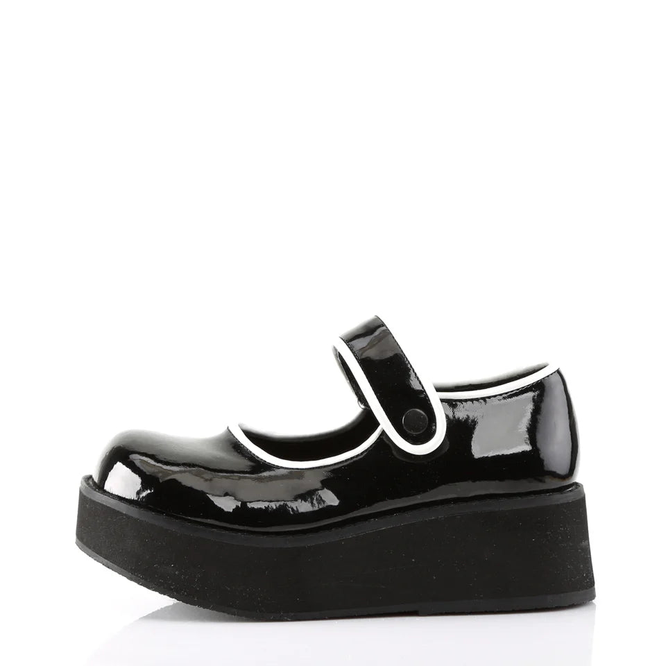 SPRITE-01 BLACK PATENT/WHITE