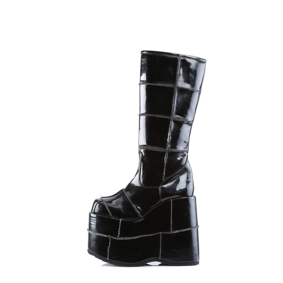 STACK-301 BLACK PATENT LEATHER
