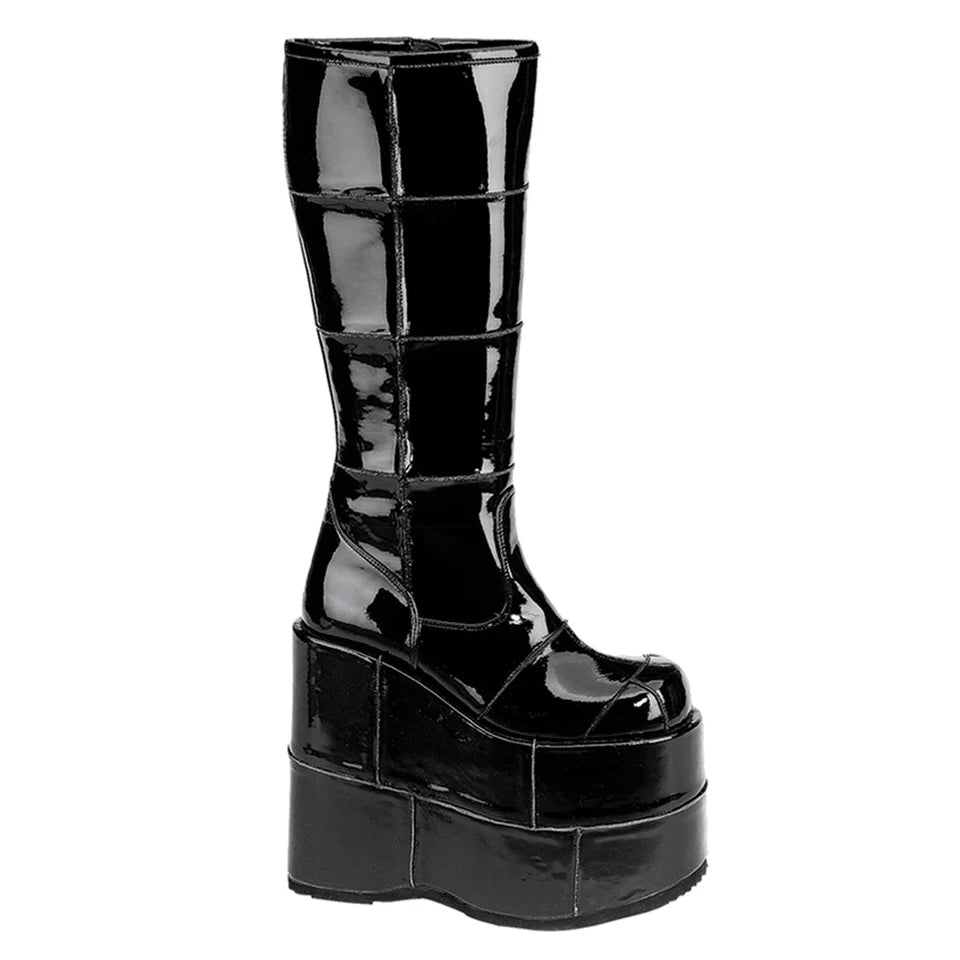 STACK-301 BLACK PATENT LEATHER