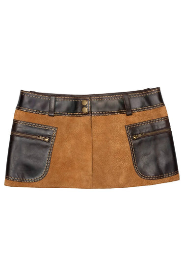 TACTICS TAN SUEDE BROWN SKIRT