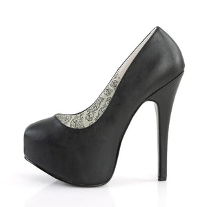 TEEZE-06 BLACK VEGAN LEATHER
