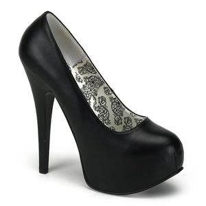 TEEZE-06 BLACK VEGAN LEATHER
