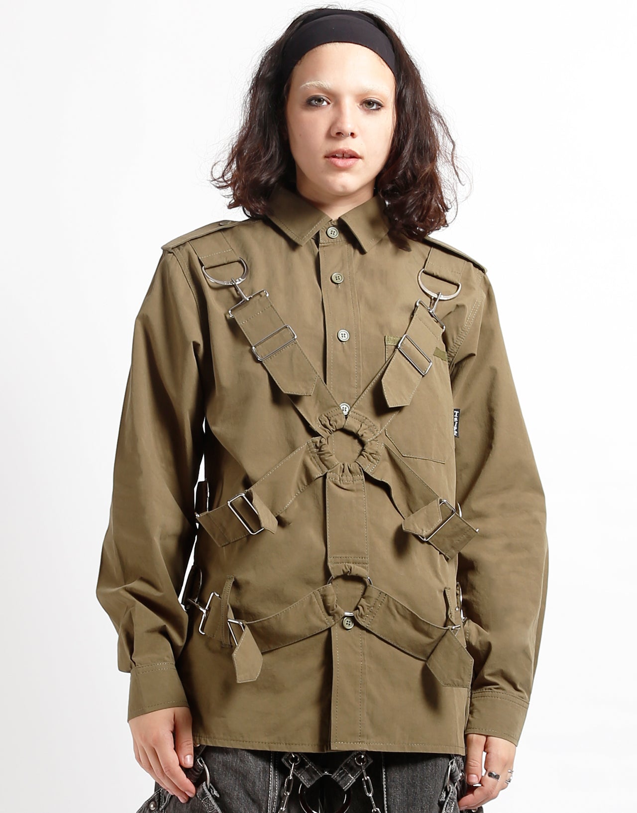 PARACHUTE SHIRT JACKET ARMY trashandvaudeville