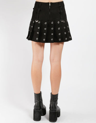 SUPER ROCKER SKIRT BLACK/SILVER