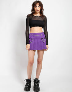 CHAIN SKIRT PURPLE