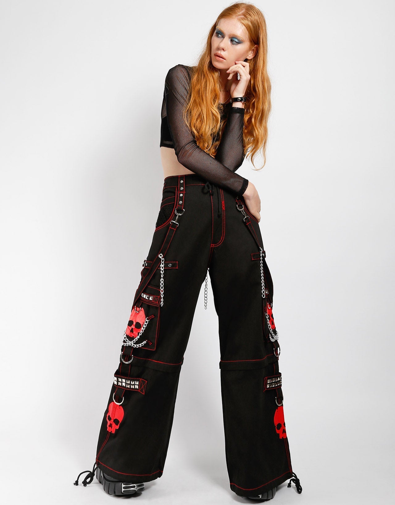 SUPER SKULL PANT RED SKULL