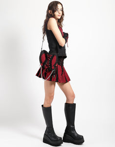 BO PEEP HEART BAG RED