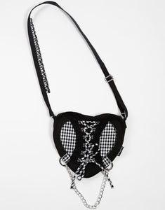 BO PEEP HEART BAG WHITE