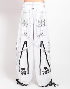 BACK UP SKULL PANT - WHITE
