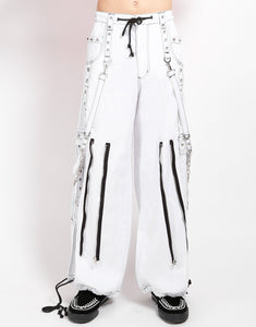 BACK UP SKULL PANT - WHITE