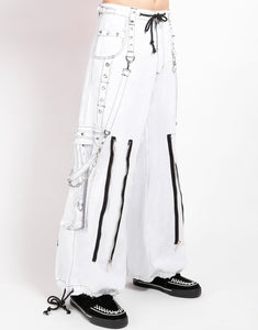 BACK UP SKULL PANT - WHITE