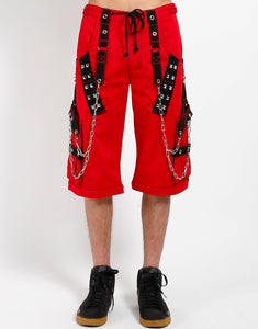 DARK CUFF PANT RED