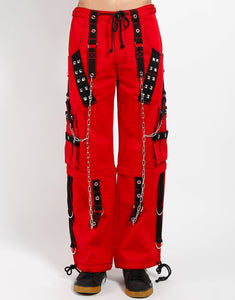 DARK CUFF PANT RED