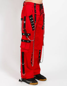 DARK CUFF PANT RED