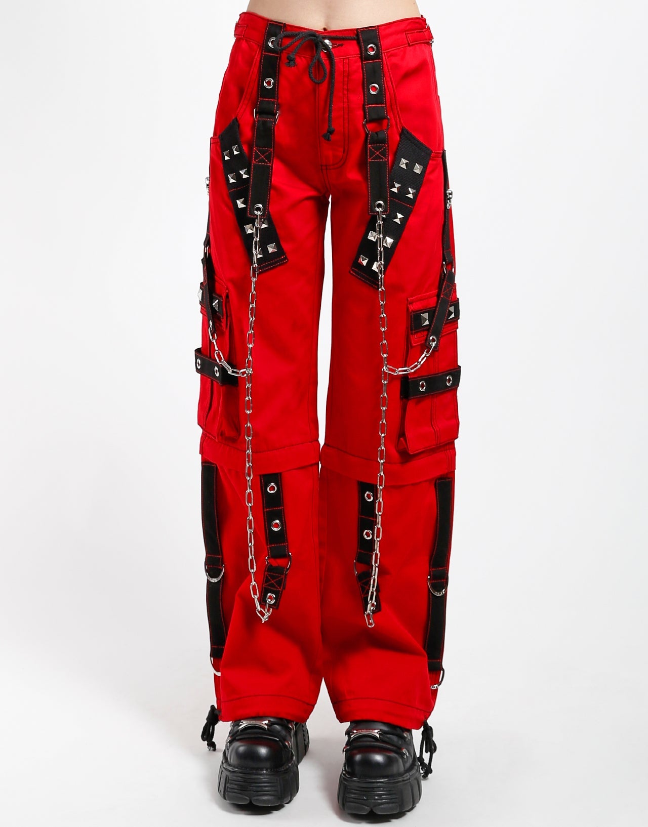 DARK CUFF PANT RED