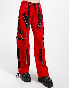 DARK CUFF PANT RED