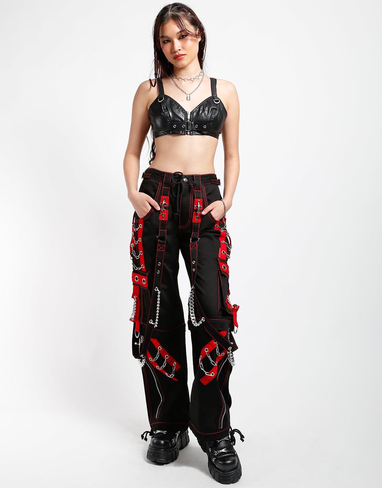 THE ROUGH PANT RED