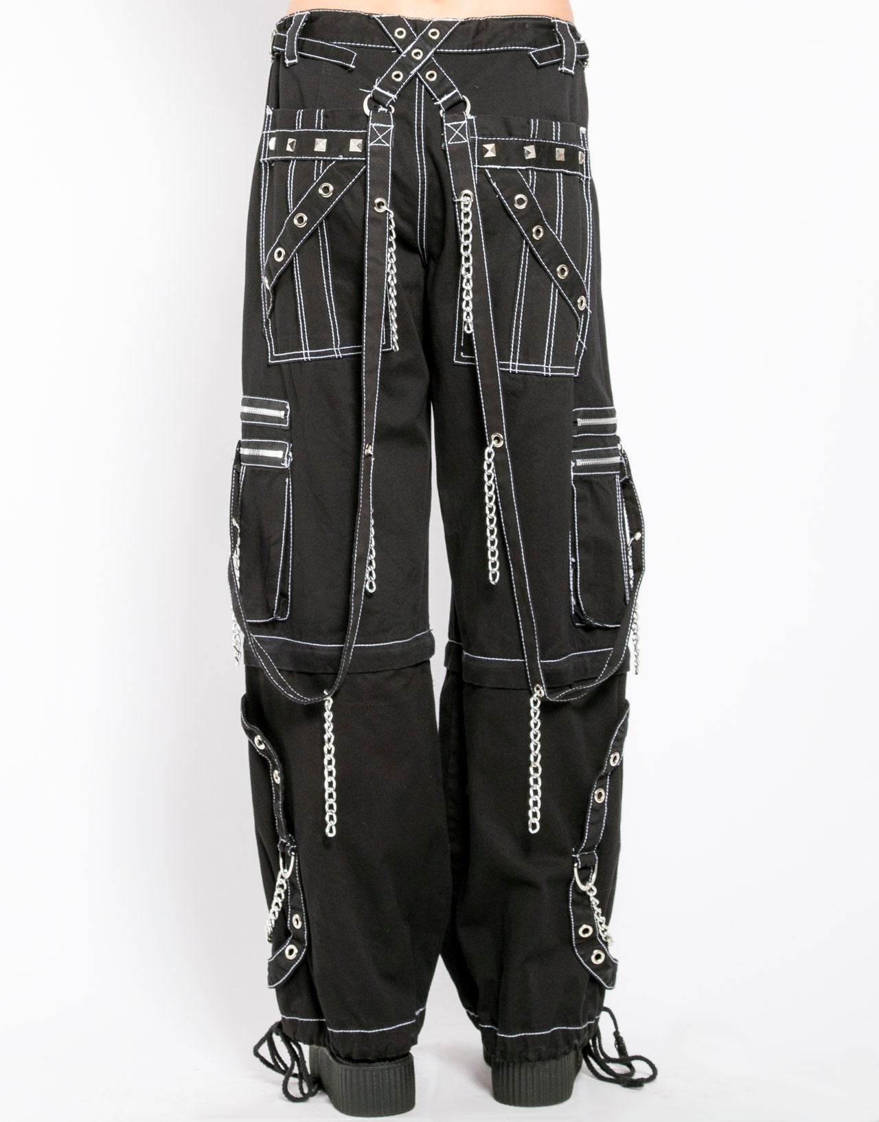 STEP CHAIN PANT WITH WHITE STITCH