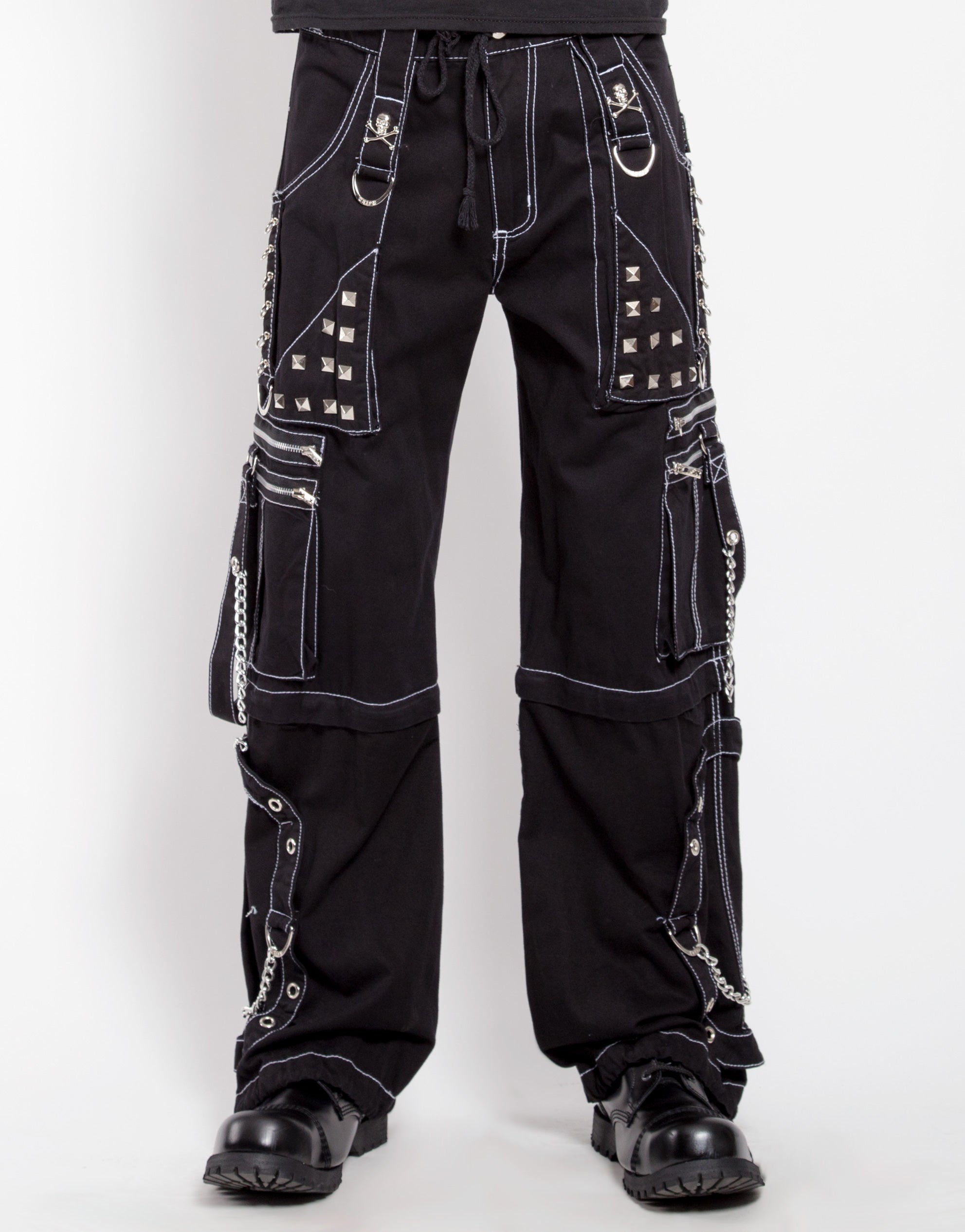 STEP CHAIN PANT WITH WHITE STITCH