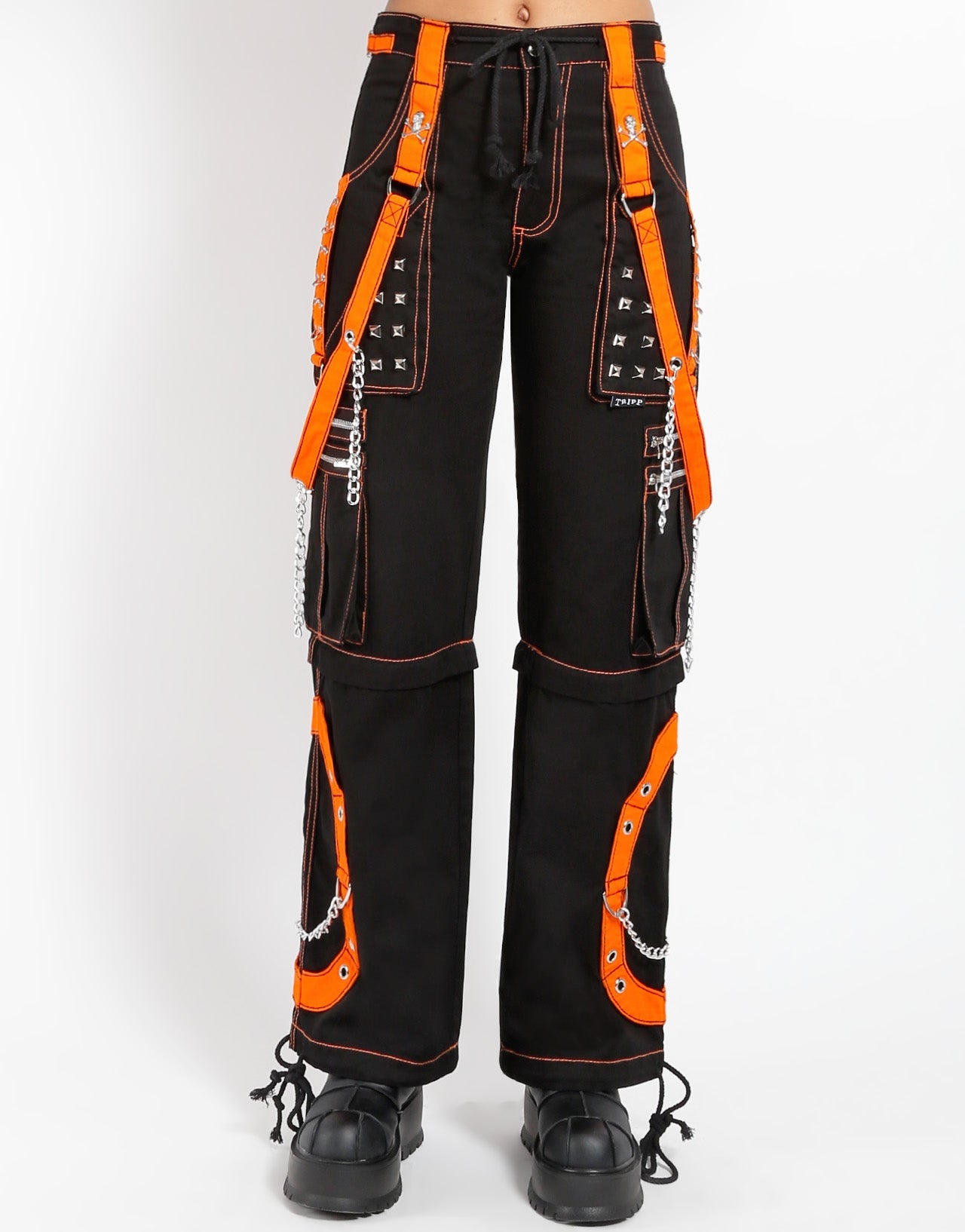 STEP CHAIN PANT ORANGE