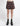 PLEATED SKIRT BLACK PLAID