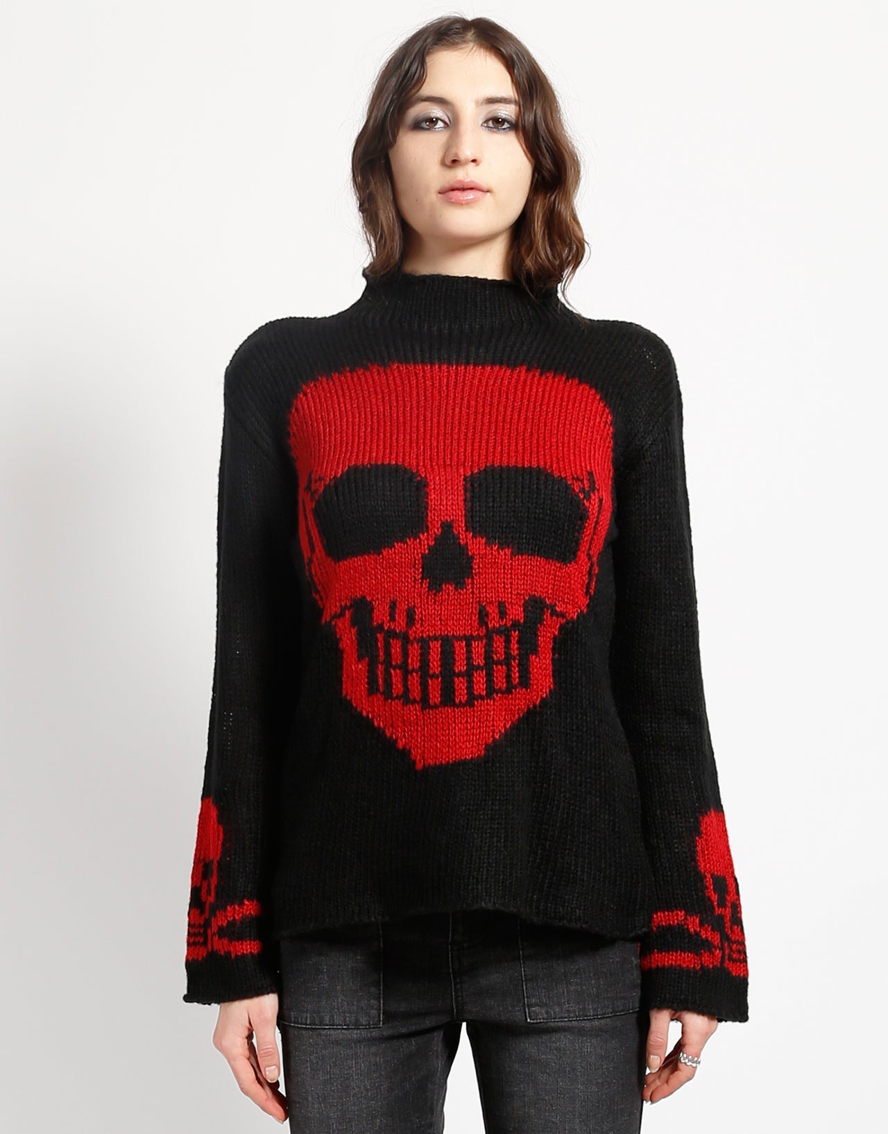 SKULL SWEATER RED SKULL