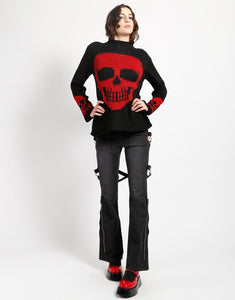 SKULL SWEATER RED SKULL