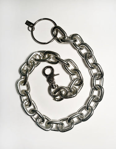 OVERSIZED WALLET CHAIN SILVER