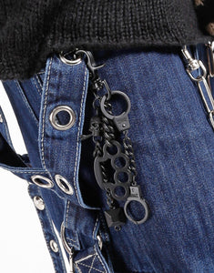 BRASS KNUCKLE KEYCHAIN