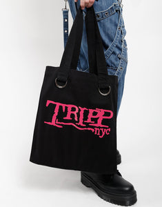 BIG PINK SKULL LOGO TOTE