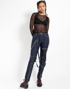 DENIM BONDAGE PANT