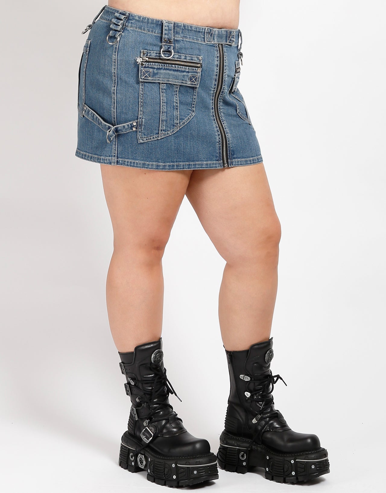 CURVE POWER SKIRT DENIM