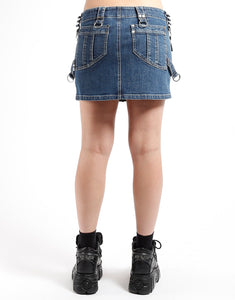 POWER SKIRT DENIM