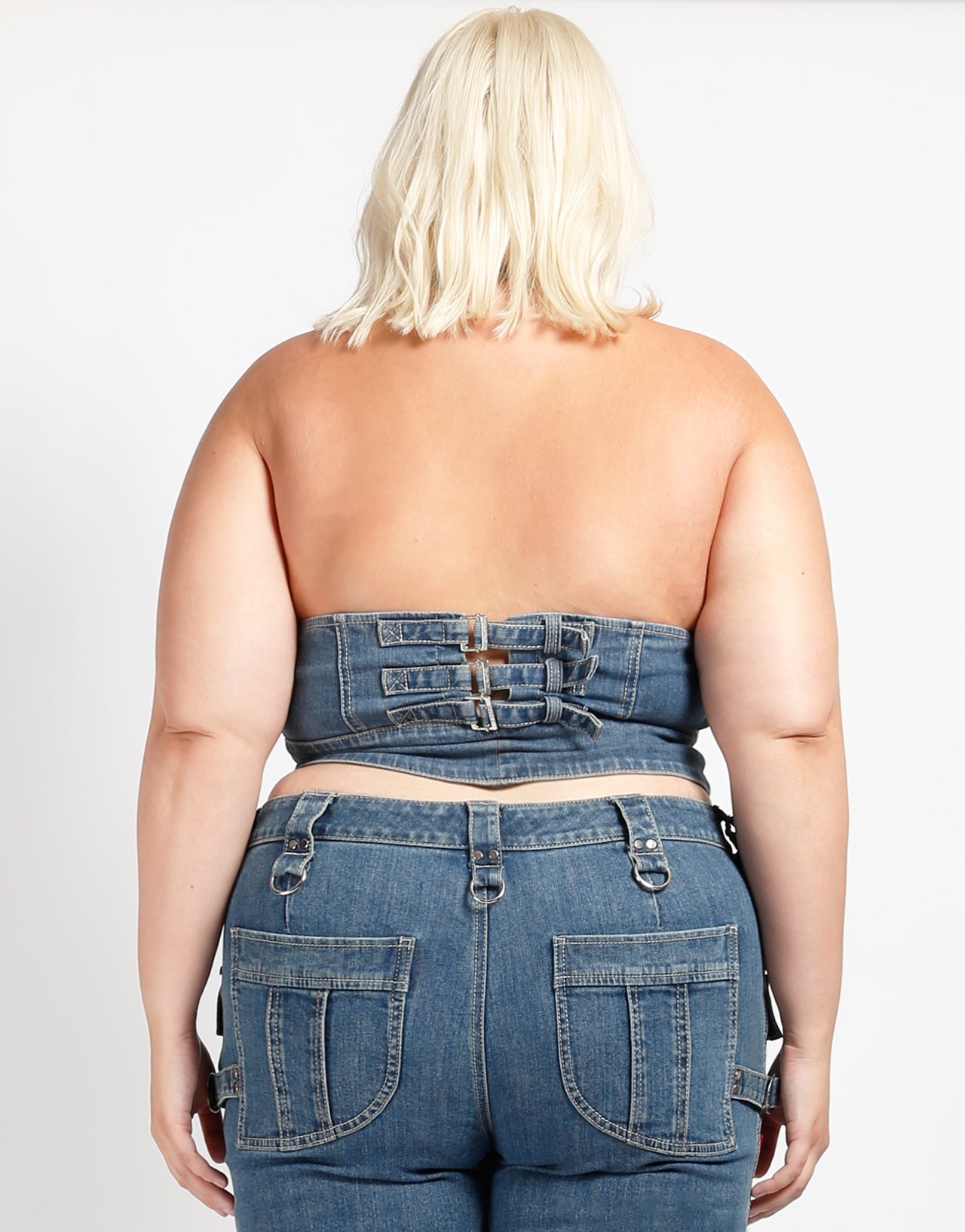 CURVE POWER HALTER DENIM