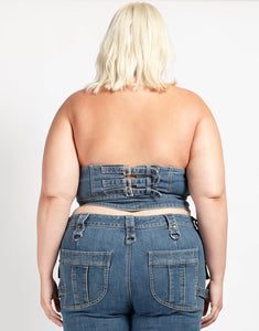 CURVE POWER HALTER DENIM