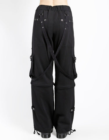 JERSEY KNITTED ZIP OFF CRUSH PANT