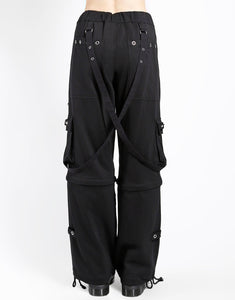 JERSEY KNITTED ZIP OFF CRUSH PANT