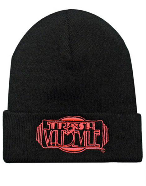 Trash & Vaudeville Pink Logo Beanie – Trash and Vaudeville