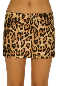 Mini Skirt Leopard Print