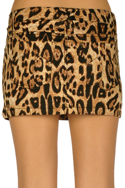 Mini Skirt Leopard Print – trashandvaudeville - Main Image