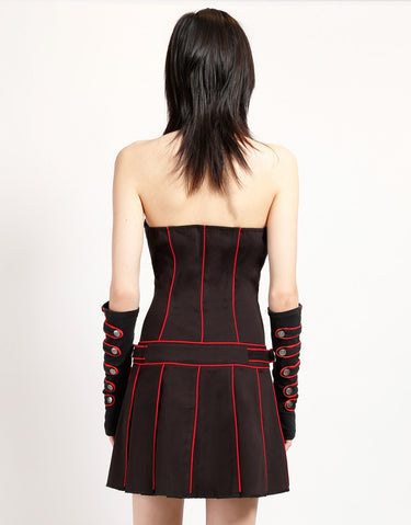 BAND DRESS RED