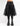 LONG RIBBON TULLE SKIRT BLACK