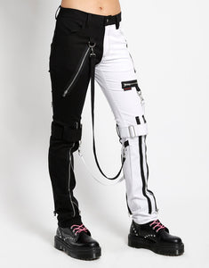 SPLIT LEG BONDAGE PANT WHITE