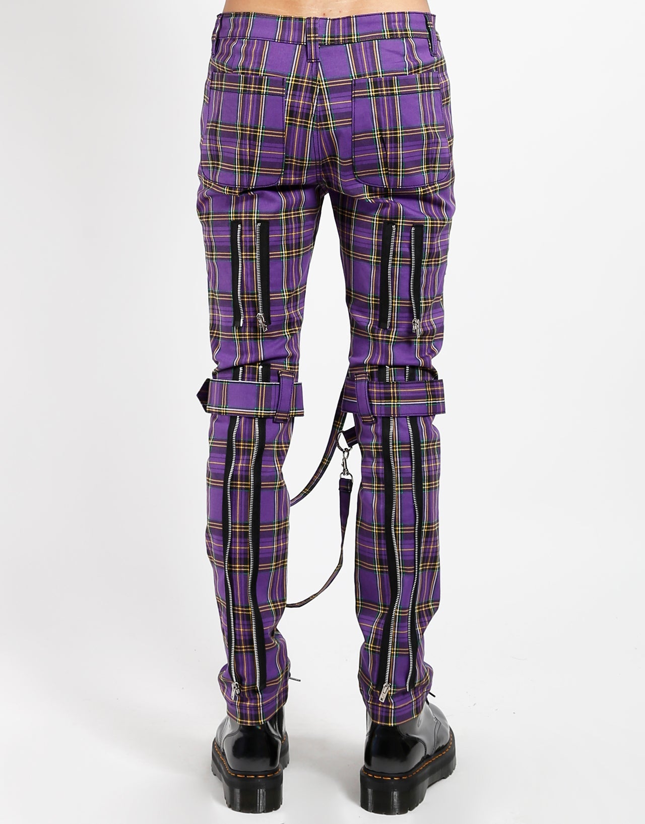 BONDAGE PANT VIOLET PLAID