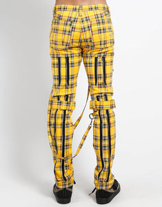 BONDAGE PANT YELLOW PLAID