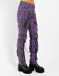 BONDAGE PANT VIOLET PLAID